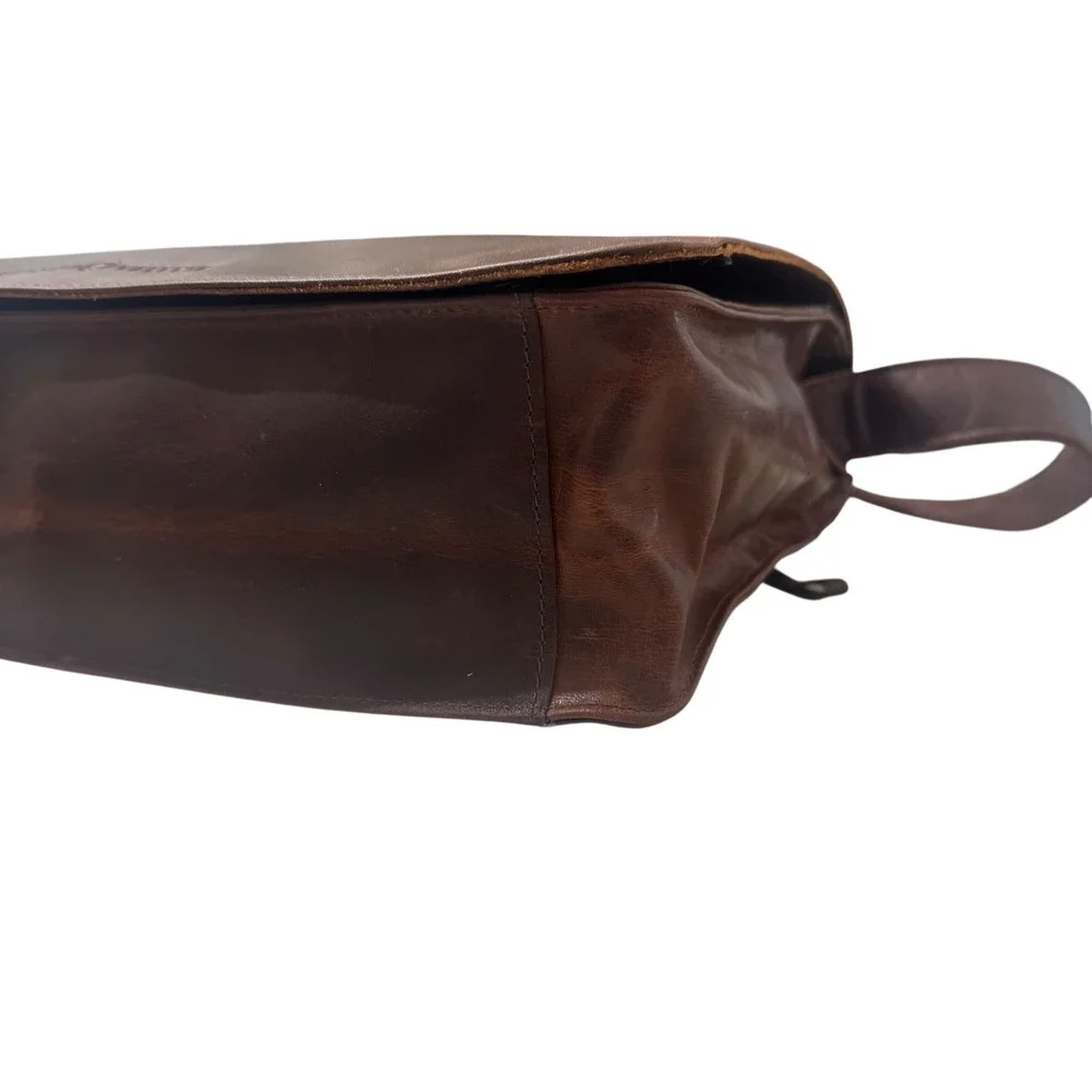 Antonio Valeria Messenger Bag Mens OS Brown New Distressed Leather Satchel